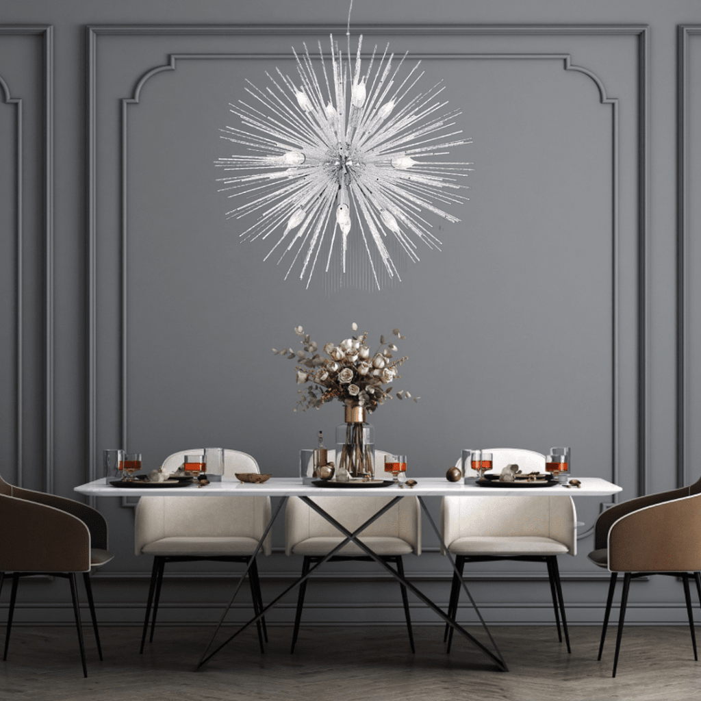 VeroLux Postmodern Firework Chandelier With Dynamic Light Play For Living Rooms
