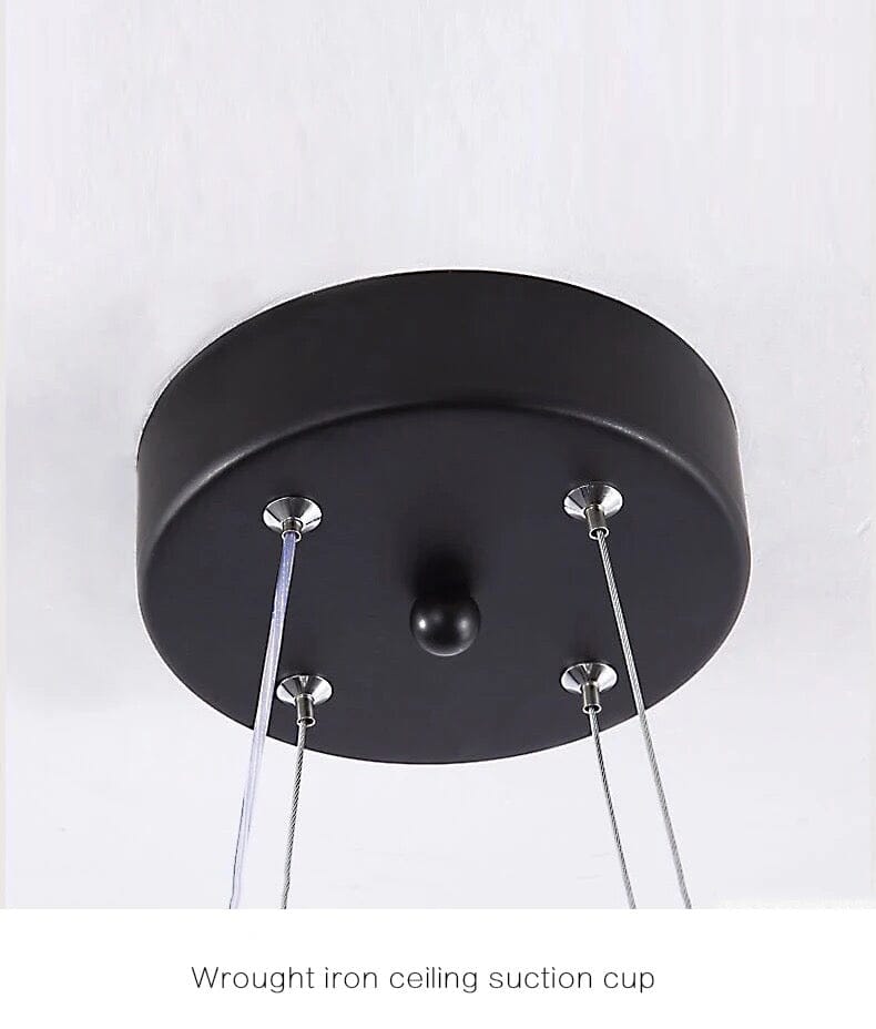 AstraTwirl Spiral Chandelier in Aluminum and Acrylic Lighting Fixture