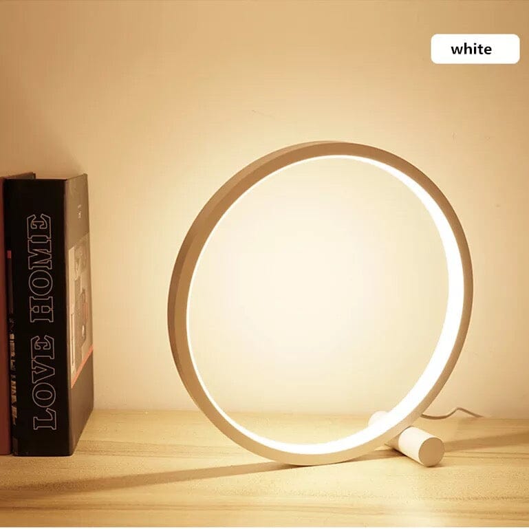 LumaSphere Round LED Touch Lamp with Warm or White Light