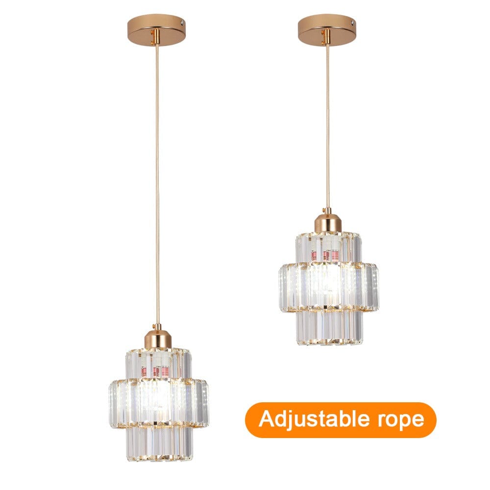 Aurelia Crystal Pendant Lights With Gold Or Black Finish