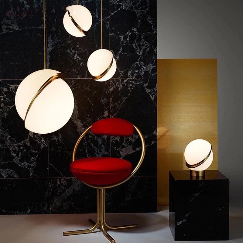 Kairo Orbit Aluminium Pendant Light Celestial Modern Ceiling Fixture