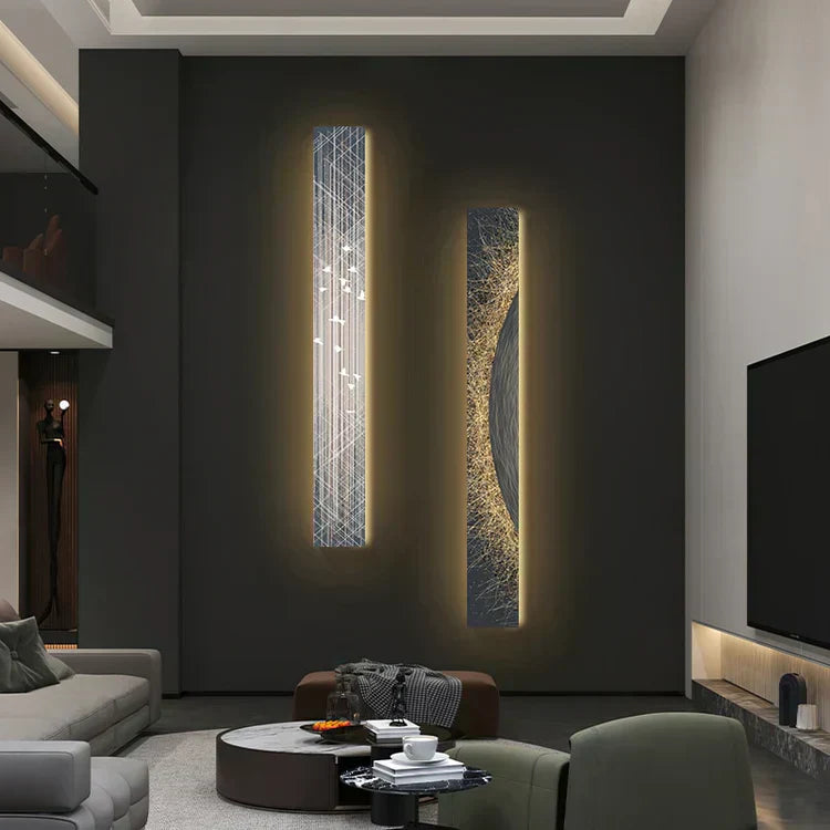NovaLume Canvas Strip LED Wall Light With Slim Abstract Design