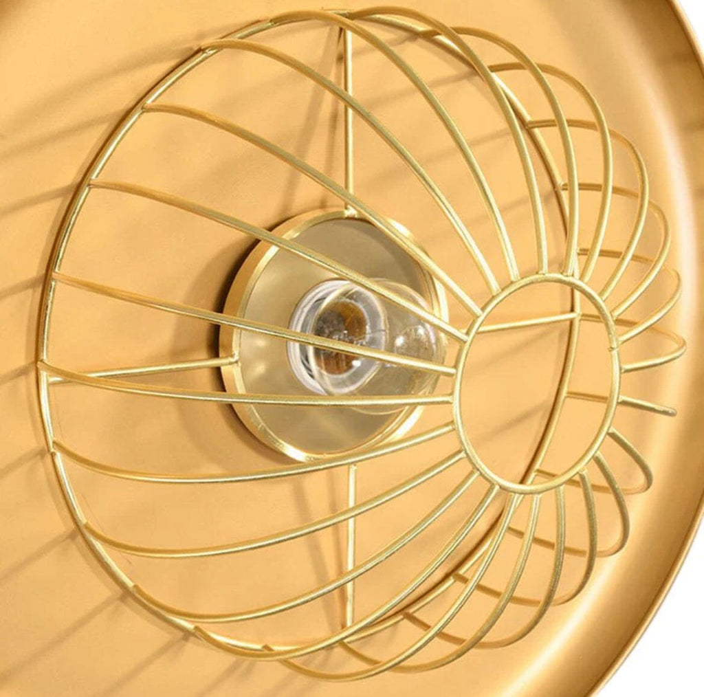 Liora Oakwood Style LED Pendant Light With Metal Accents