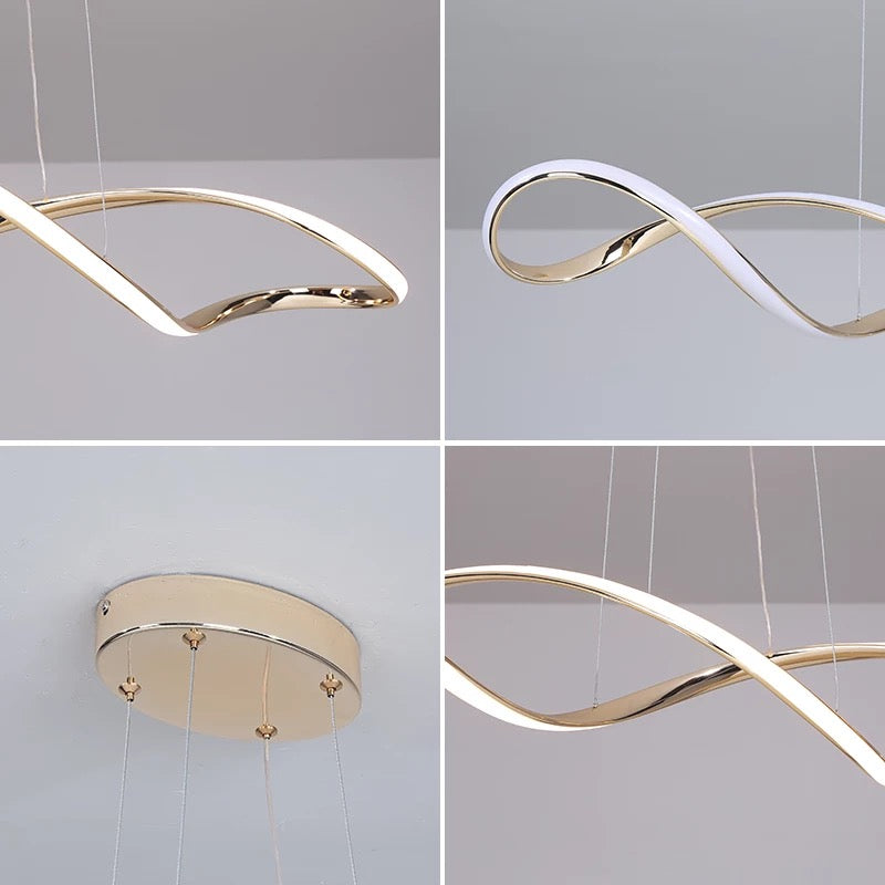 Asteris Spiral Chandelier Nordic Inspired Ceiling Light