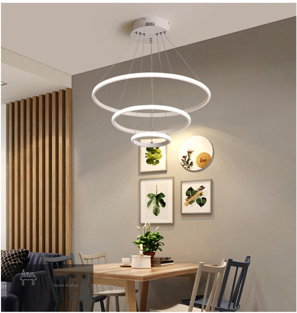 Lyra Ring Chandelier Modern Circular Ceiling Light