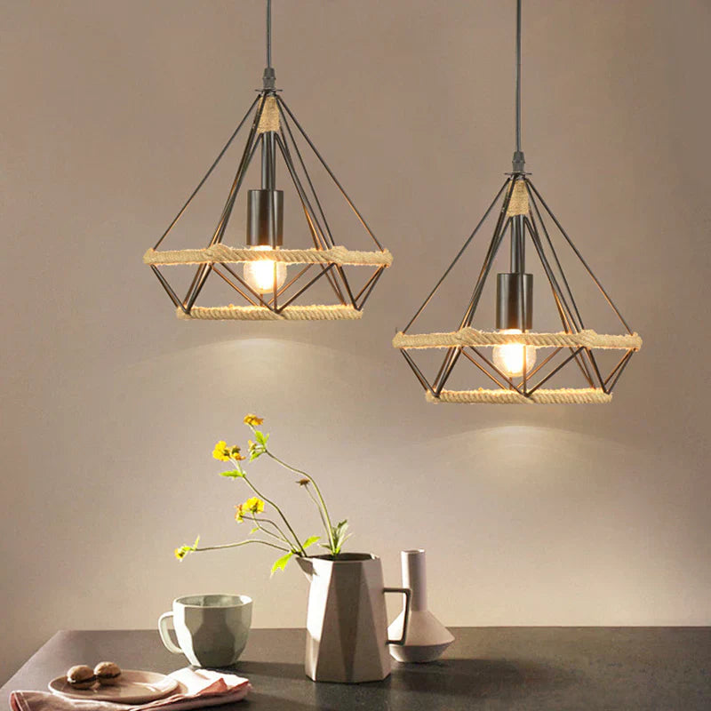 Kestrel Nordic Twine Pendant Light Handcrafted Rustic Glow