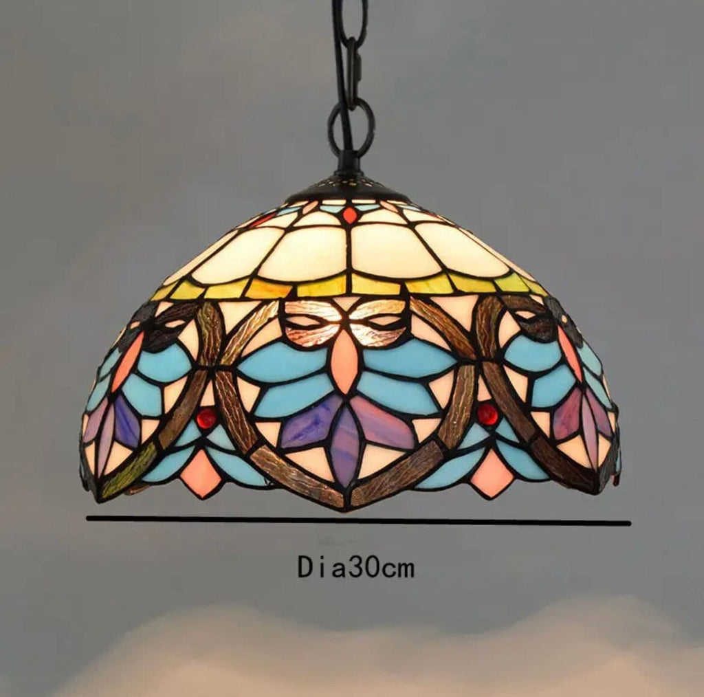 Auriel Stained Glass Pendant Lights With Contemporary Finishes