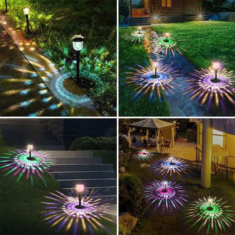 LumaNova Rainbow Solar Garden Lights For Pathway Illumination