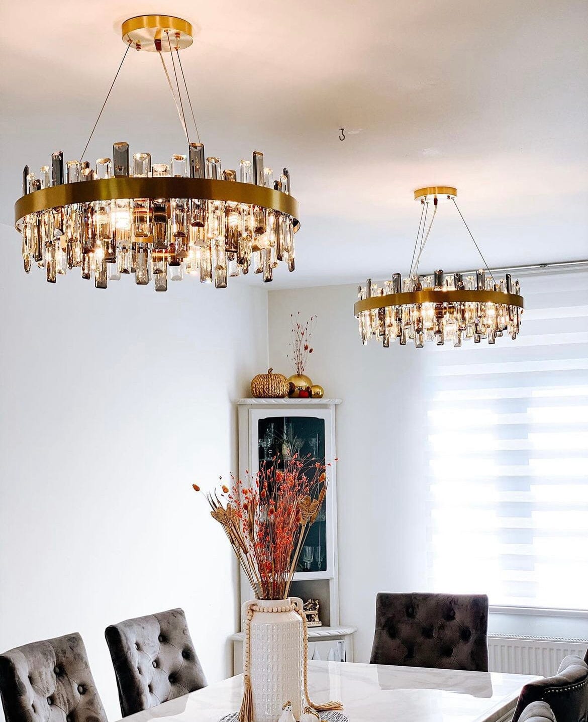 Aurelia K9 Crystal Chandelier With Gold Plated Stainless Steel