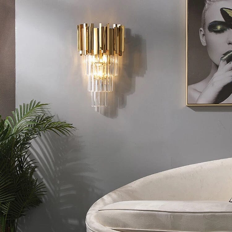 Valoria Crystal LED Wall Sconce for Dining Rooms 3000K or 4000K Light