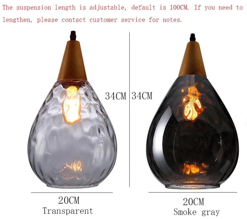 Liora Glass Pendant Lights in Nordic Handmade Style