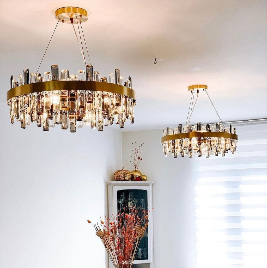Aurelia K9 Crystal Chandelier With Gold Plated Stainless Steel