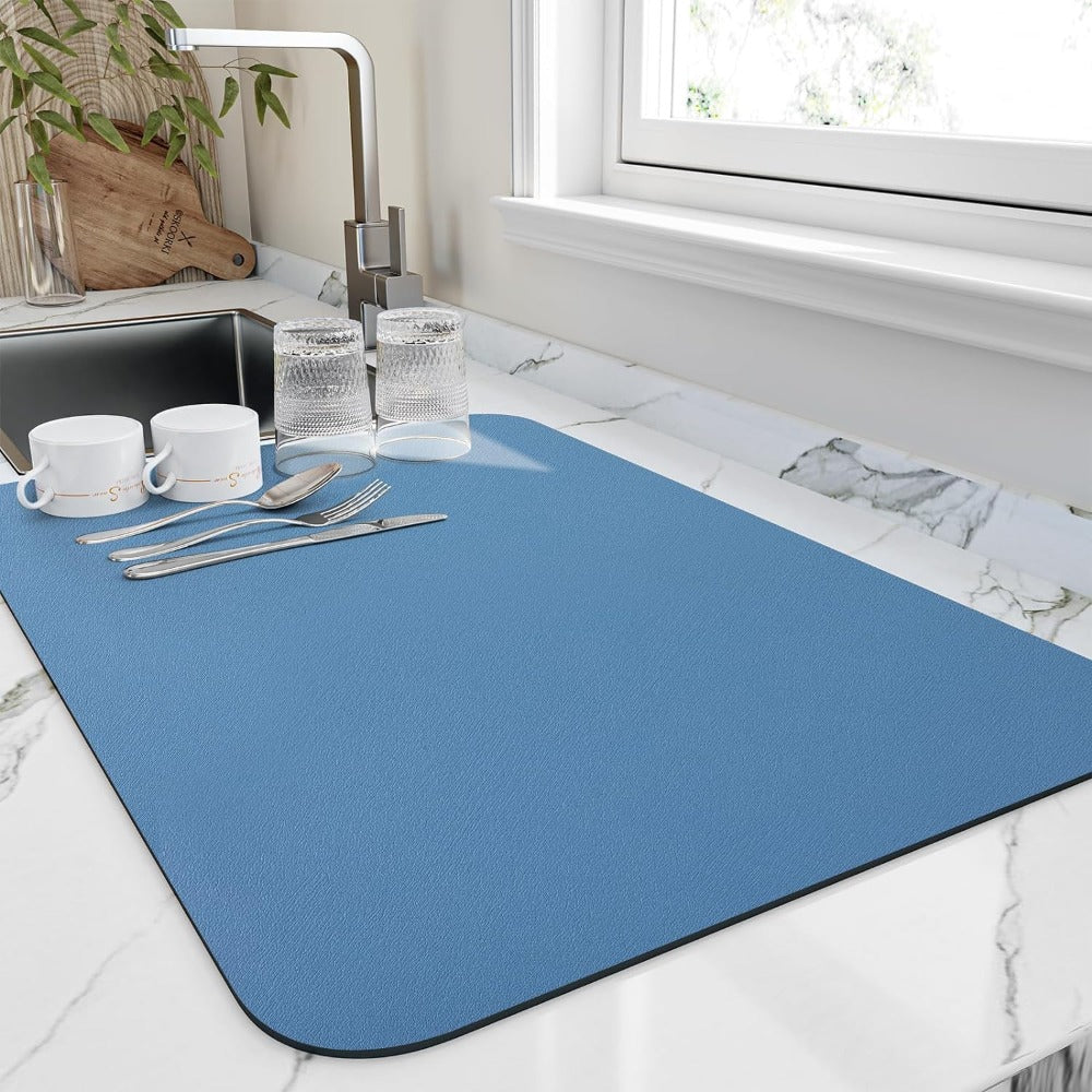Highly Absorbent Quick-Dry Kitchen Dish Mat by Arden