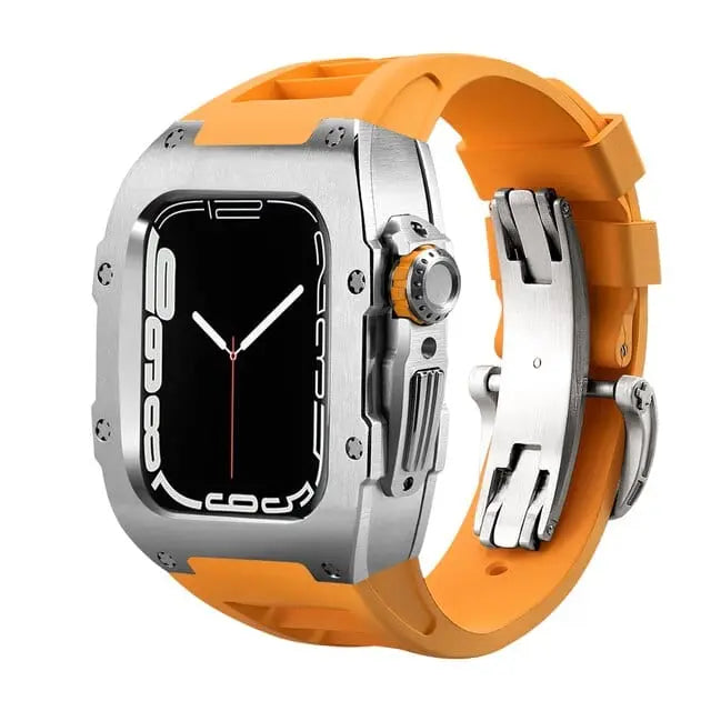Titanium Case & Silicone Band for Apple Watch