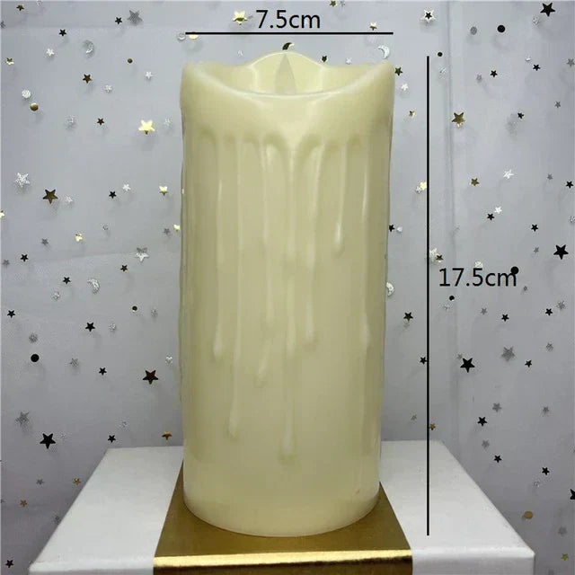 LumaGlow Battery LED Block Candles for Cozy Ambient Lighting