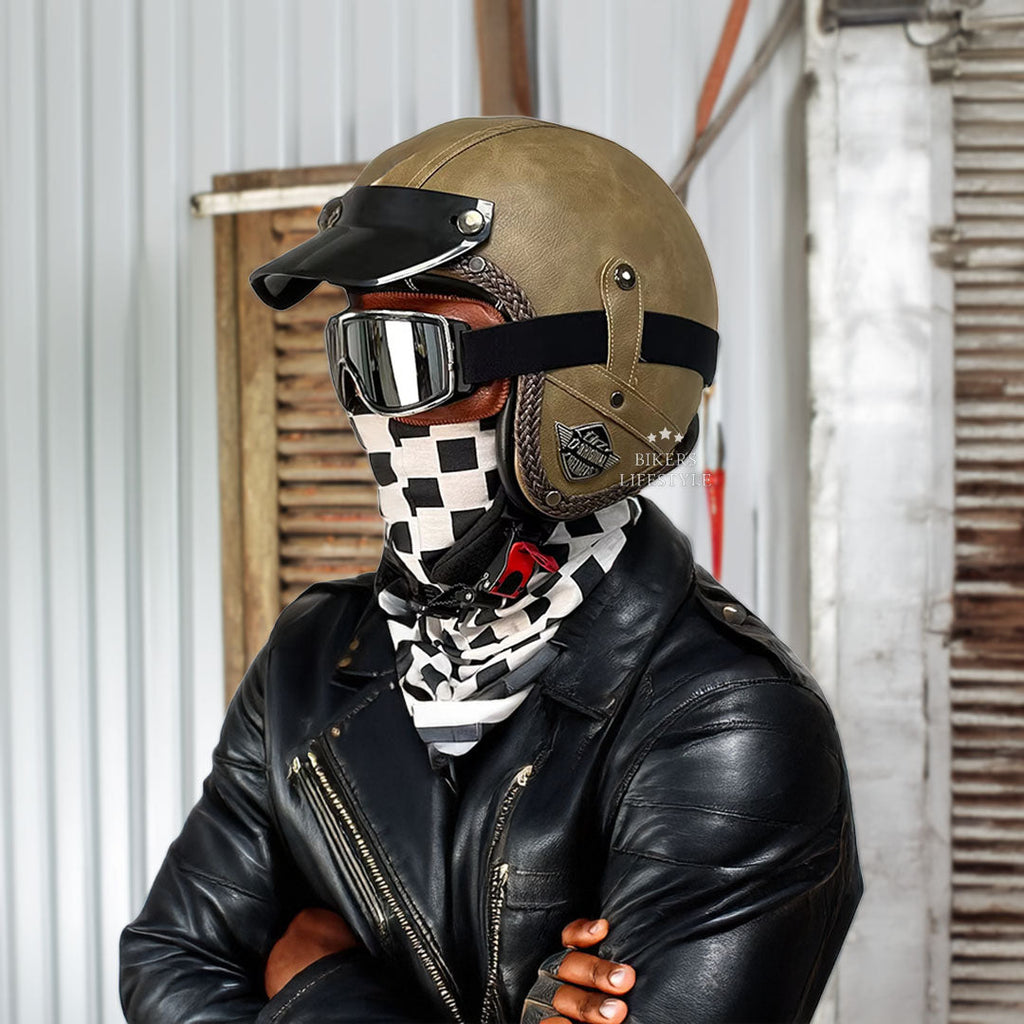 Klasická retro helma MotoJet - schváleno DOT a ECE