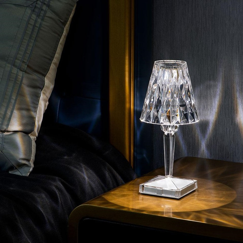 Aurelia Shimmer Crystal Table Lamp With Touch Sensor