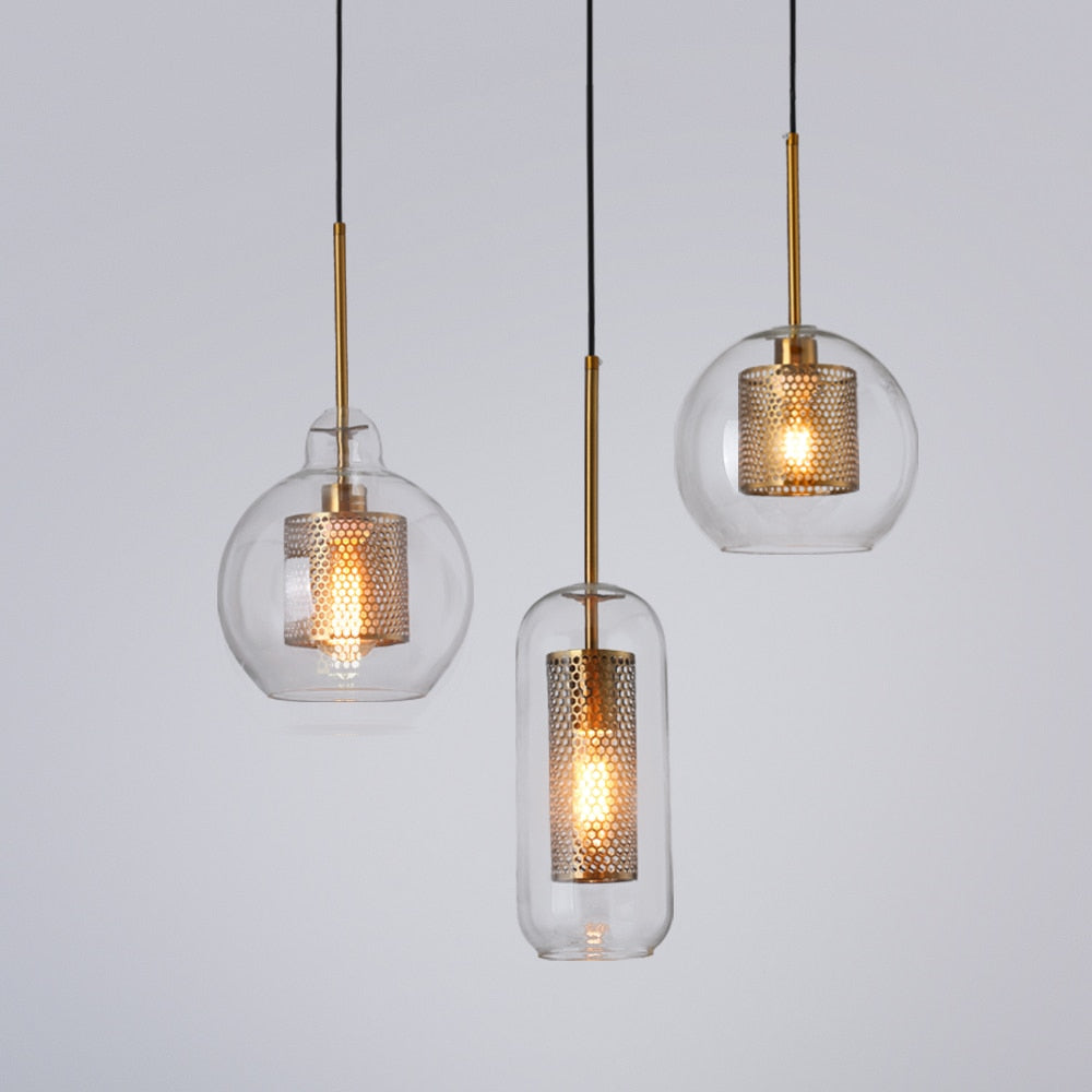 Lyra Glass Pendant Light Nordic Minimalist Ceiling Fixture