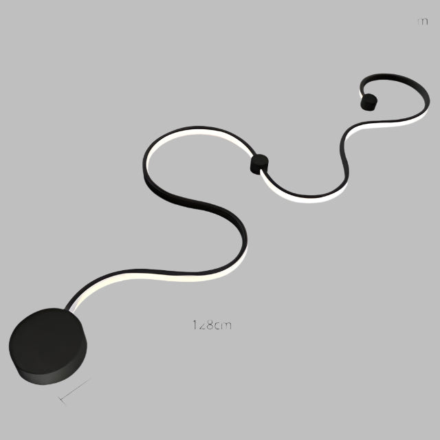 Luz de Led Acrílica Moderna de Parede