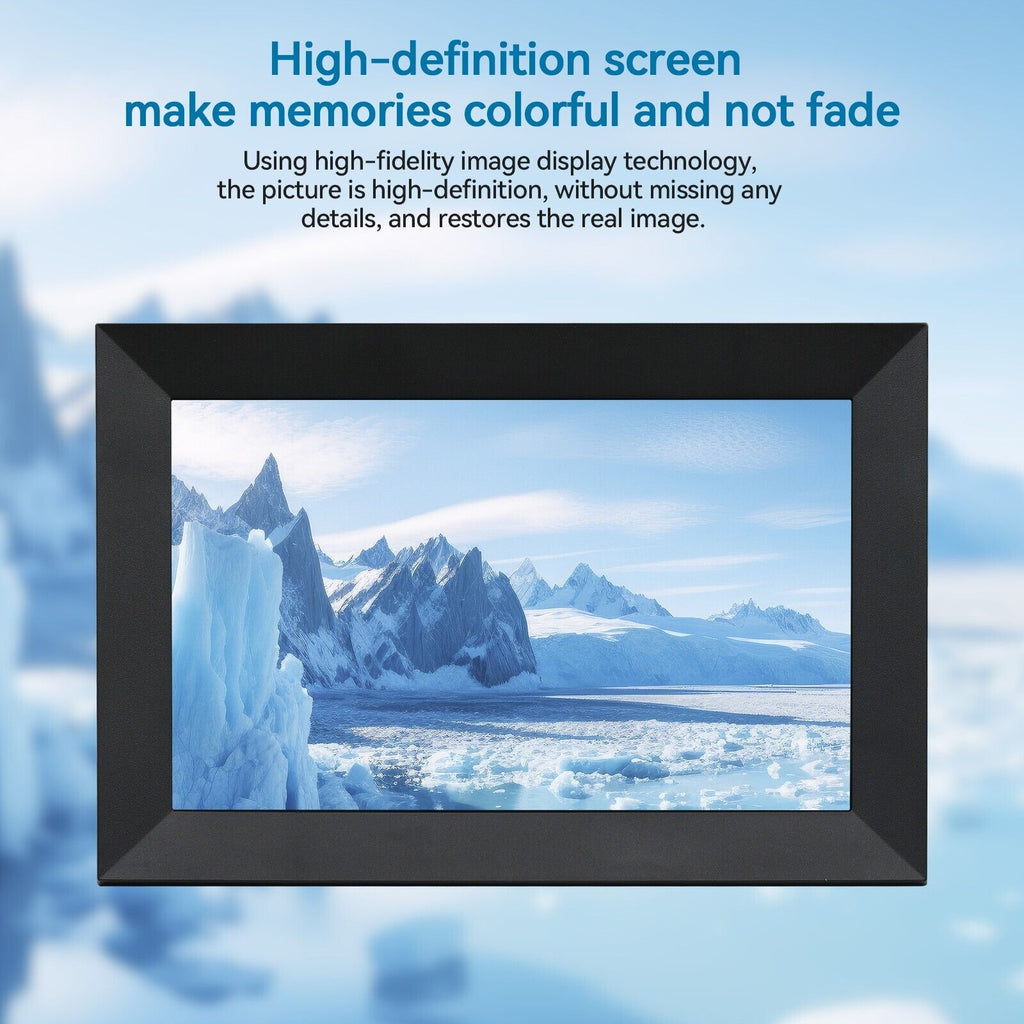 Bingkai Foto Digital WiFi 10.1 inci dengan Skrin Sentuh HD 1080P