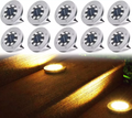 12 LED solární venkovní zemní světla vodotěsná