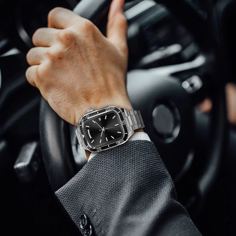 Stainless Steel Armor Case & Band for Apple Watch