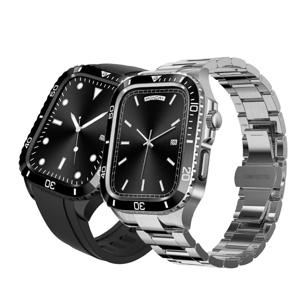 Stainless Steel Armor Case & Band for Apple Watch