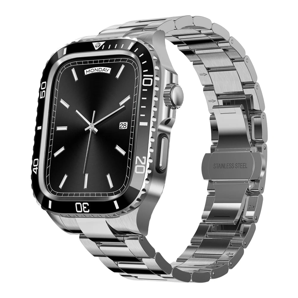 Stainless Steel Armor Case & Band for Apple Watch