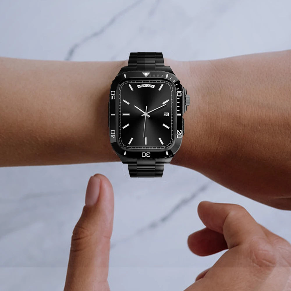 Stainless Steel Armor Case & Band for Apple Watch