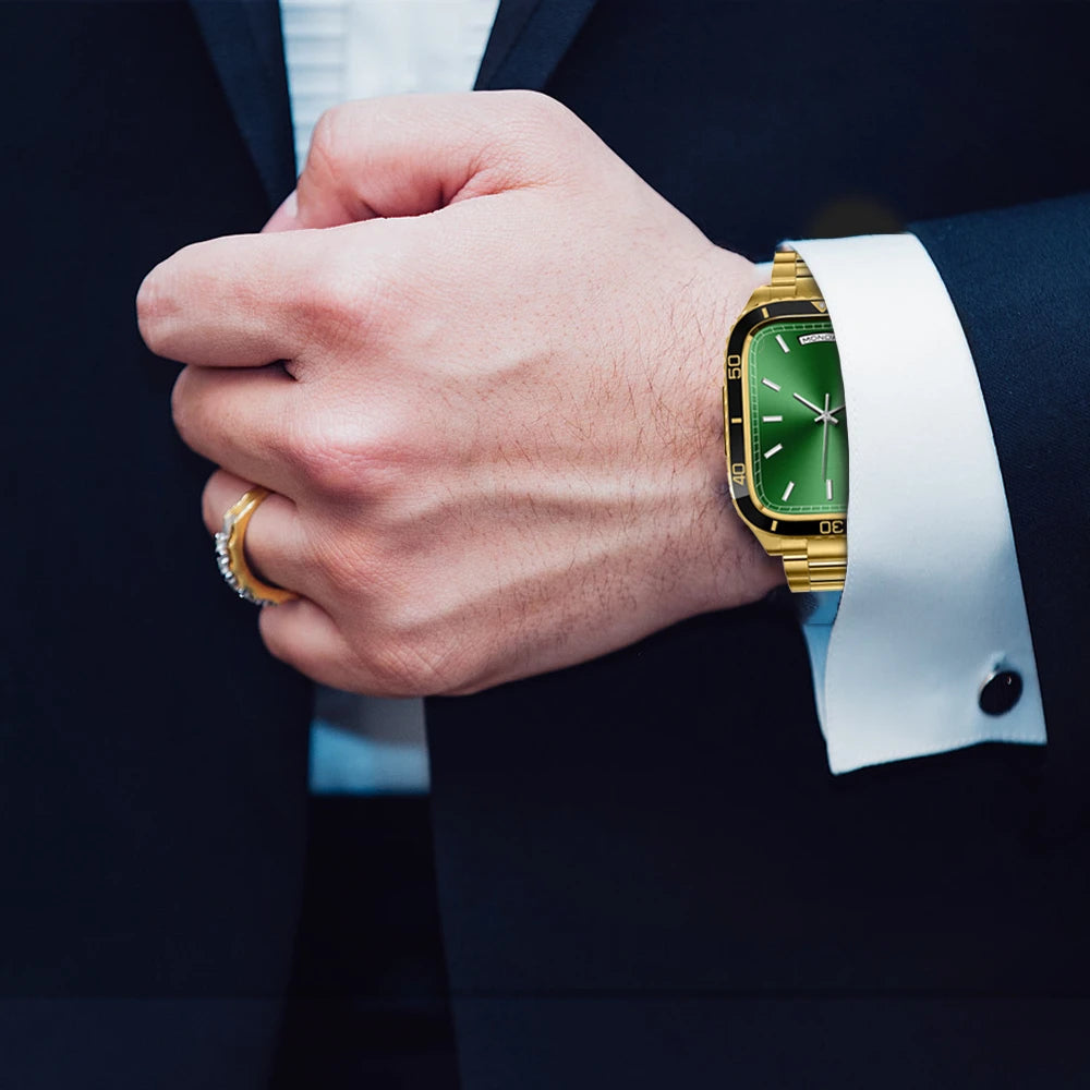 Stainless Steel Armor Case & Band for Apple Watch