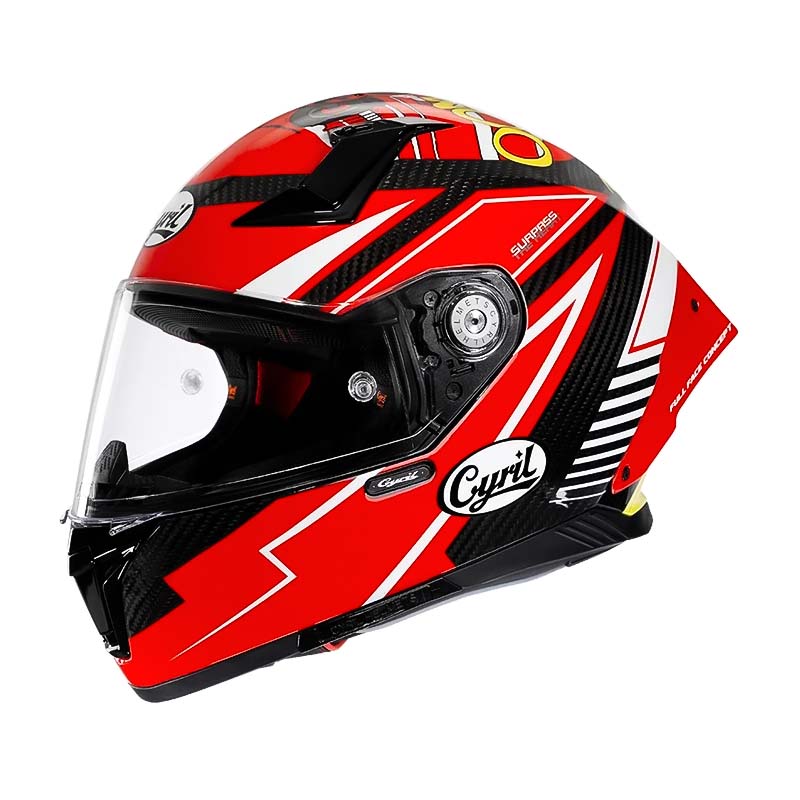 Lehká karbonová přilba na motorku AH018 s celotvářovým krytem - schváleno DOT a ECE