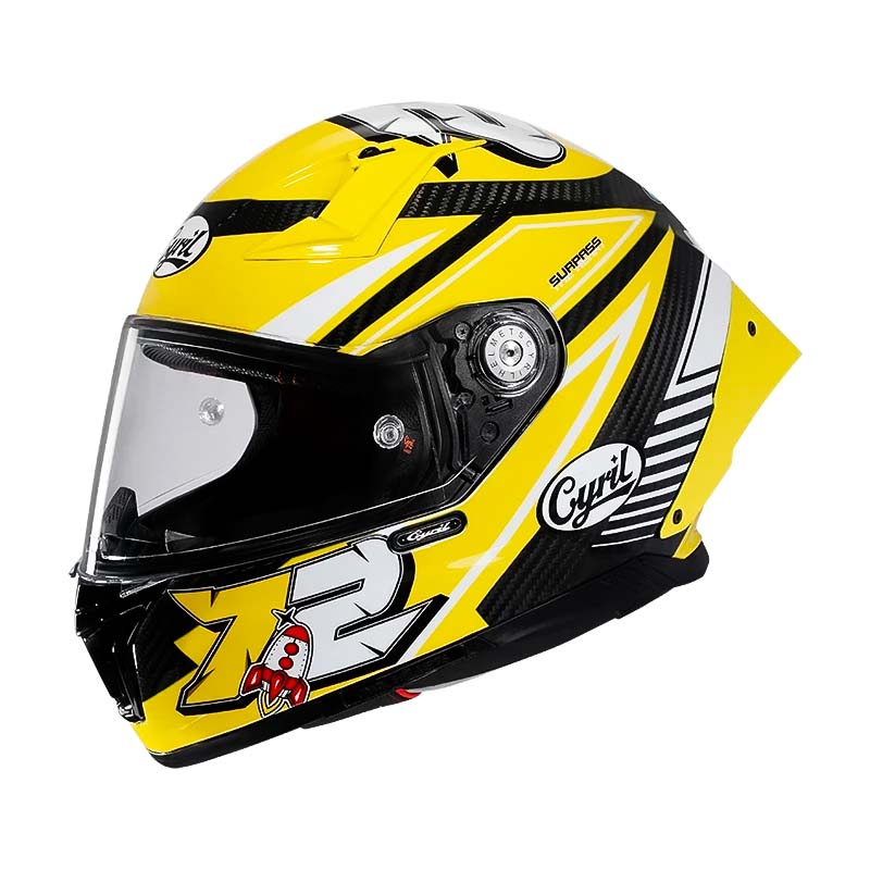 Lehká karbonová přilba na motorku AH018 s celotvářovým krytem - schváleno DOT a ECE